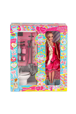 Kız Çocuk Oyuncak OYD-02387 Bebek ve Banyo Oyun Seti -Oydaş Oyuncak Erkek Çocuk Oyuncak Eğitici Oyun