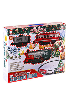 Kız Çocuk Oyuncak 8513A Işıklı Dumanlı Yılbaşı Tren Seti Erkek Çocuk Oyuncak Eğitici Oyuncaklar