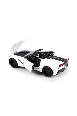 Kız Çocuk Oyuncak MAY 32501 2014 Corvette Stingray 1:24 Model Araba -Necotoys Eğ