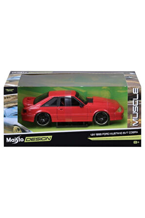 Kız Çocuk Oyuncak MAY 32549 1:24 1993 Ford Mustang SVT Cobra Model Araba -Necoto