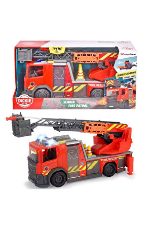 Kız Çocuk Oyuncak 203716017038 Dickie, Scania Sesli Işıklı İtfaiye Aracı 35cm Eğ