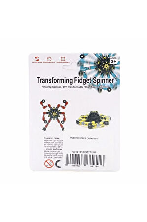 Kız Çocuk Oyuncak Robota Dönüşen Mavi Stres Çarkı Erkek Çocuk Oyuncak Eğitici Oyuncaklar