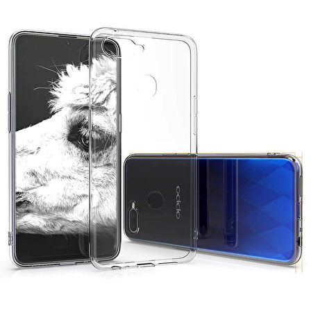 Oppo A12 Kılıf Şeffaf İnce Esnek Silikon Kılıf Zipax-Süper