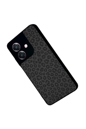 Oppo A3 5G Uyumlu Leopar Tasarımlı Parlak Silikon Kılıf