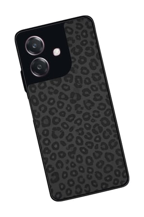 Oppo A3 5G Uyumlu Leopar Tasarımlı Parlak Silikon Kılıf