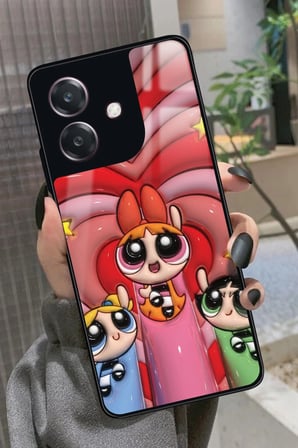 Oppo A3 5G Uyumlu Powerpuff Girls Tasarımlı Parlak Silikon Kılıf