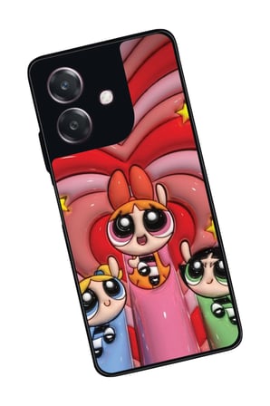 Oppo A3 5G Uyumlu Powerpuff Girls Tasarımlı Parlak Silikon Kılıf