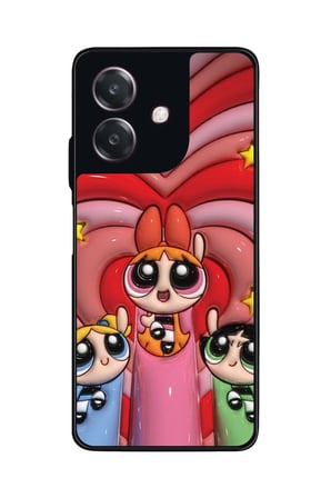 Oppo A3 5G Uyumlu Powerpuff Girls Tasarımlı Parlak Silikon Kılıf