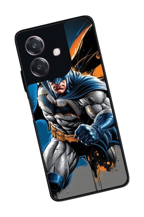 Oppo A3 5G Uyumlu Batman Tasarımlı Parlak Silikon Kılıf