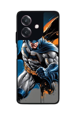 Oppo A3 5G Uyumlu Batman Tasarımlı Parlak Silikon Kılıf