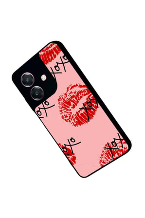 Oppo A3 5G Uyumlu Dudak Tasarımlı Parlak Silikon Kılıf