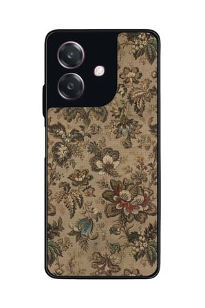 Oppo A3 5G Uyumlu Renkli Çiçek Tasarımlı Parlak Silikon Kılıf