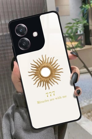 Oppo A3 5G Uyumlu 777 Yazılı Parlak Silikon Kılıf
