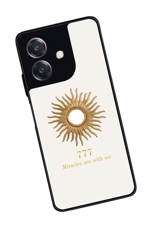 Oppo A3 5G Uyumlu 777 Yazılı Parlak Silikon Kılıf