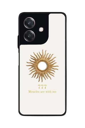 Oppo A3 5G Uyumlu 777 Yazılı Parlak Silikon Kılıf