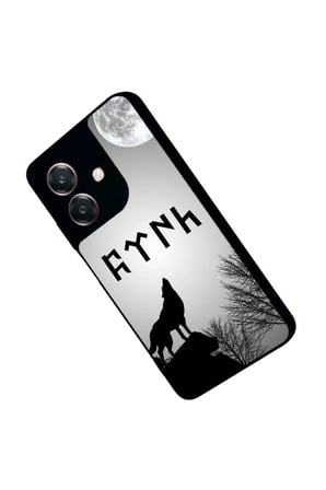 Oppo A3 5G Uyumlu Bozkurt Tasarımlı Parlak Silikon Kılıf