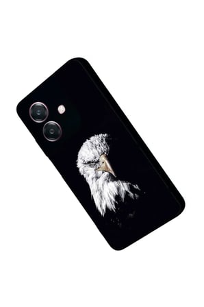 Oppo A3 5G Uyumlu Kartal Tasarımlı Parlak Silikon Kılıf