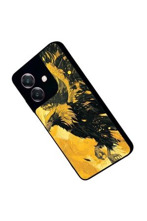 Oppo A3 5G Uyumlu Kartal Tasarımlı Parlak Silikon Kılıf