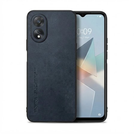 Oppo A38 Uyumlu Kılıf Deri Görünümlü Şık Tasarım Hlt-Hide