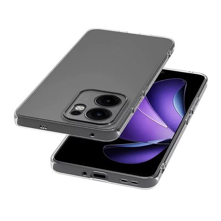 Oppo A6T Uyumlu Kılıf Şeffaf İnce Silikon Zr-Süper