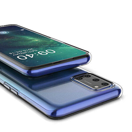 Oppo A72 Kılıf Şeffaf İnce Esnek Silikon Kılıf Zipax-Süper