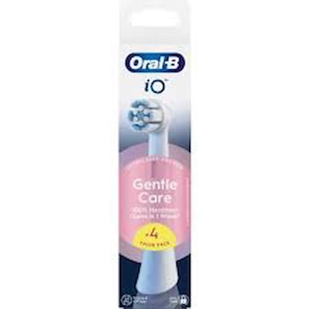 Oral-B İO Gentle Care Diş Fırçası Yedek Başlık 4'lü Beyaz