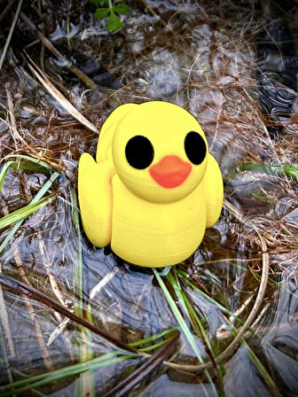 Ördek Oyuncak- Bebek Ördek Gölün Sevimli Kaşifi 🦆🌊 3d Hareketli Organik Model - Orta Boy