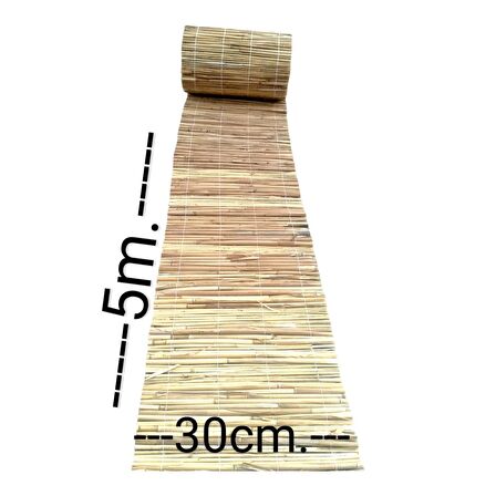 30 cm.x5m. Bahçe Çiti Bambu Çit Balkon Çiti Bahçe Dekorasyon 