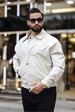 ERKEK SALAŞ OVERSİZE TREND DERİ CEKET