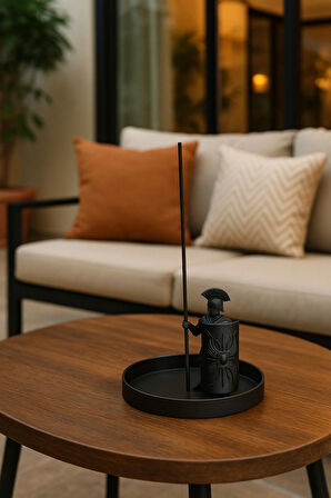 Dekoratif Biblo Roma Tütsülük Beyaz Siyah Modern 9 X 13 Cm