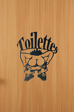 Dekor Tuvalet Wc Eğlenceli Dekorasyon 20 Cm ( Büyük Boy )