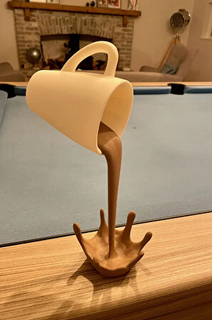 Dekoratif Dökülen Kahve Figürü, Sıcak Çikolata Figür, İçecek Köşesi Biblosu