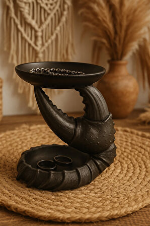 Dekoratif Yengeç Tasarım Sunumluk Takı Mum Şeker Vegan Üretim