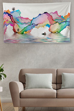 Duvar Örtüsü Soyut Kaliteli Kanvas Duvar Halısı Dekoratif Duvar Örtüsü Ev ve Oda Dekorasyonu 4032