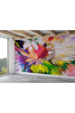 Oxyteez   Soyut Sanatsal Yağlıboya Görünüm Dekoratif Duvar Kağıdı-3565 3565