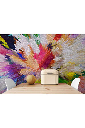 Oxyteez   Soyut Sanatsal Yağlıboya Görünüm Dekoratif Duvar Kağıdı-3565 3565