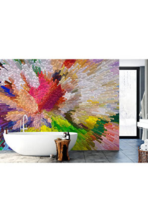 Oxyteez   Soyut Sanatsal Yağlıboya Görünüm Dekoratif Duvar Kağıdı-3565 3565