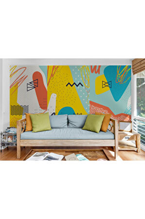 Oxyteez   Modern Soyut Görünümlü Dekoratif Duvar Kağıdı-3577 3577