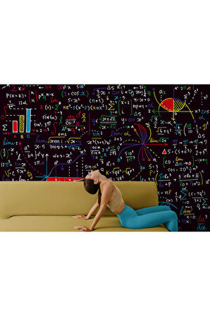 Oxyteez   Matemetik Formullerinin Olduğu Duvar Kağıdı - Posteri-5085 5085