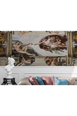 Oxyteez   Ademin Yaratılışı Uzanan Eller Duvar Kağıdı - Posteri-5187 5187