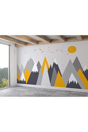 Oxyteez   Çocuk Odası Dağ Manzarası Duvar Kağıdı-5513 5513