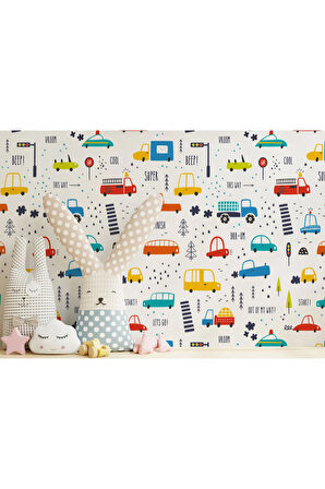 Oxyteez   Trafik Desenli Erkek Çocuk Odası Duvar Kağıdı-5531 5531