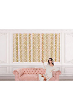 Oxyteez   Karamel Rengi Kesik Çizgili İskandinav Tarzı Modern Duvar Kağıdı-5548 5548