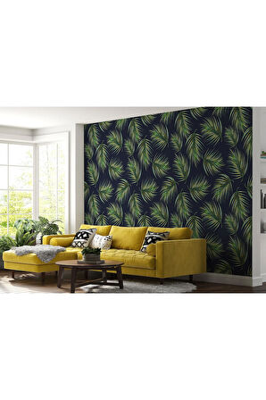 Oxyteez   Tropikal Ağaç Yaprakları Duvar Kağıdı-5562 5562