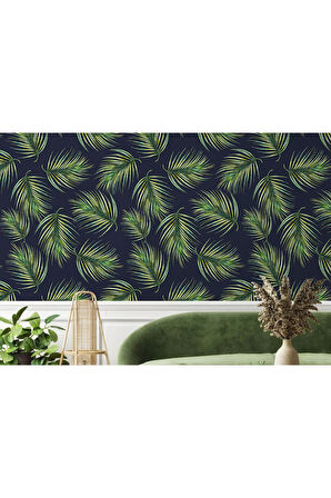 Oxyteez   Tropikal Ağaç Yaprakları Duvar Kağıdı-5562 5562