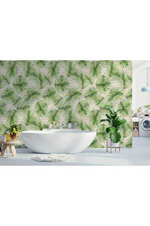 Oxyteez   Tropikal Ağaç Yaprakları Duvar Kağıdı-5565 5565