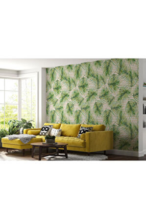 Oxyteez   Tropikal Ağaç Yaprakları Duvar Kağıdı-5565 5565