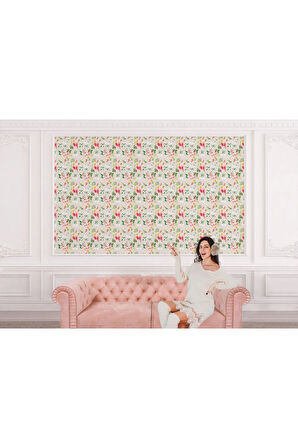 Oxyteez   Çiçek ve Yaprak Desenli Tarzı Duvar Kağıdı-5575 5575