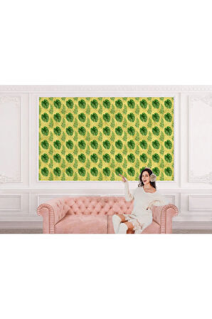 Oxyteez   Botanik Tropikal Yaprak Desenli Duvar Kağıdı-5580 5580