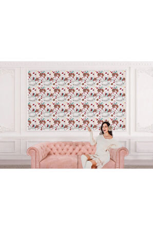 Oxyteez   Kuşburnu Ağacı Desenli Dekoratif Duvar Kağıdı-5591 5591